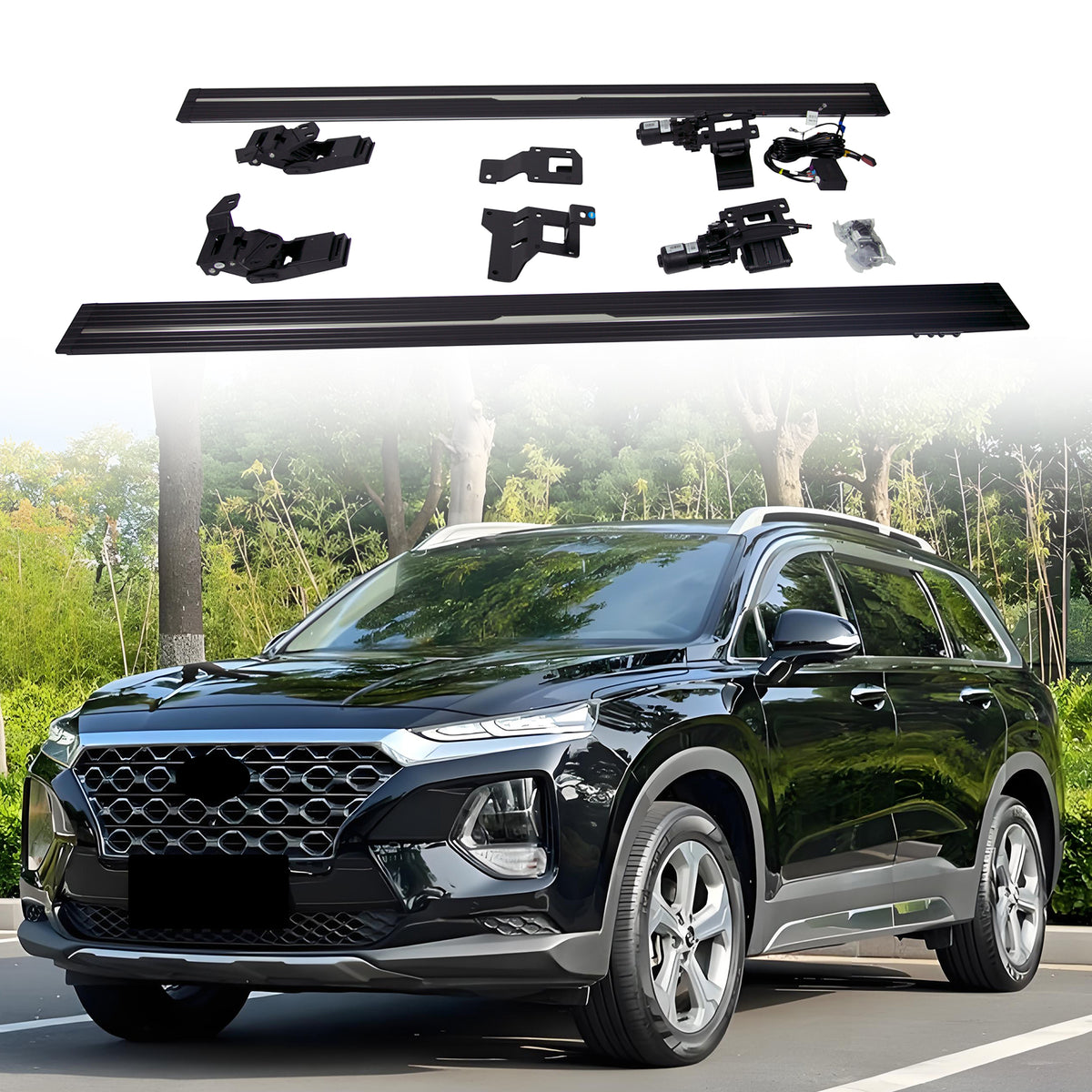Deployable Electric Running Board Side Steps fit for HYUNDAI Santa Fe (Import) 2021-2023