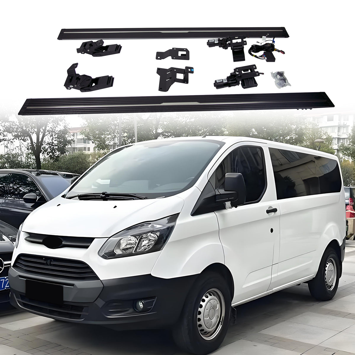 Deployable Electric Running Board Side Steps fit for FORD TRANSIT SWB (Single Right Piece) 2021-2023