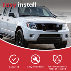 Gloss Black Grill Front Upper Grille 62310-ZL00B For Nissan Frontier 2009-2021