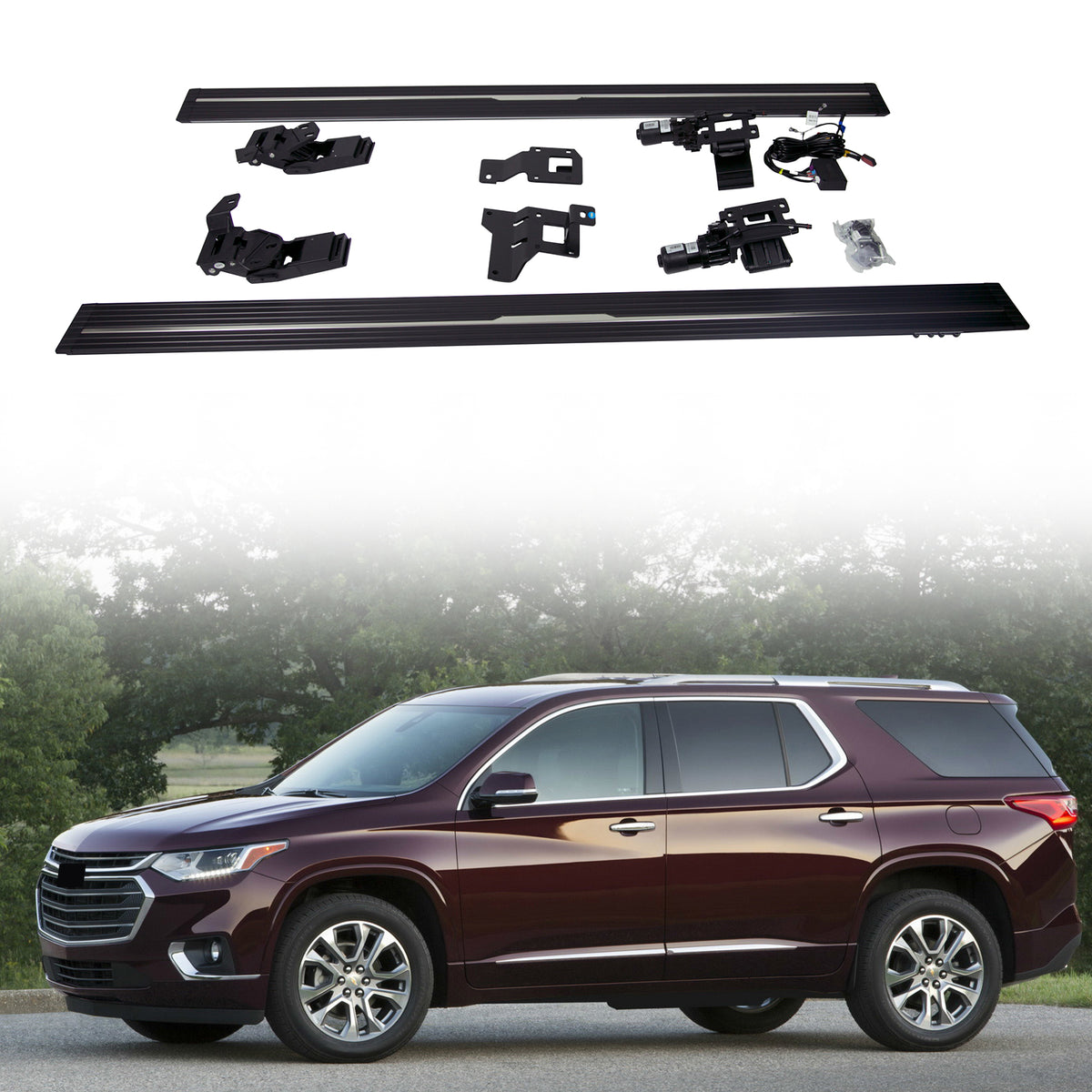 Deployable Electric Running Board Side Steps fit for CHEVY Traverse 2017-2024