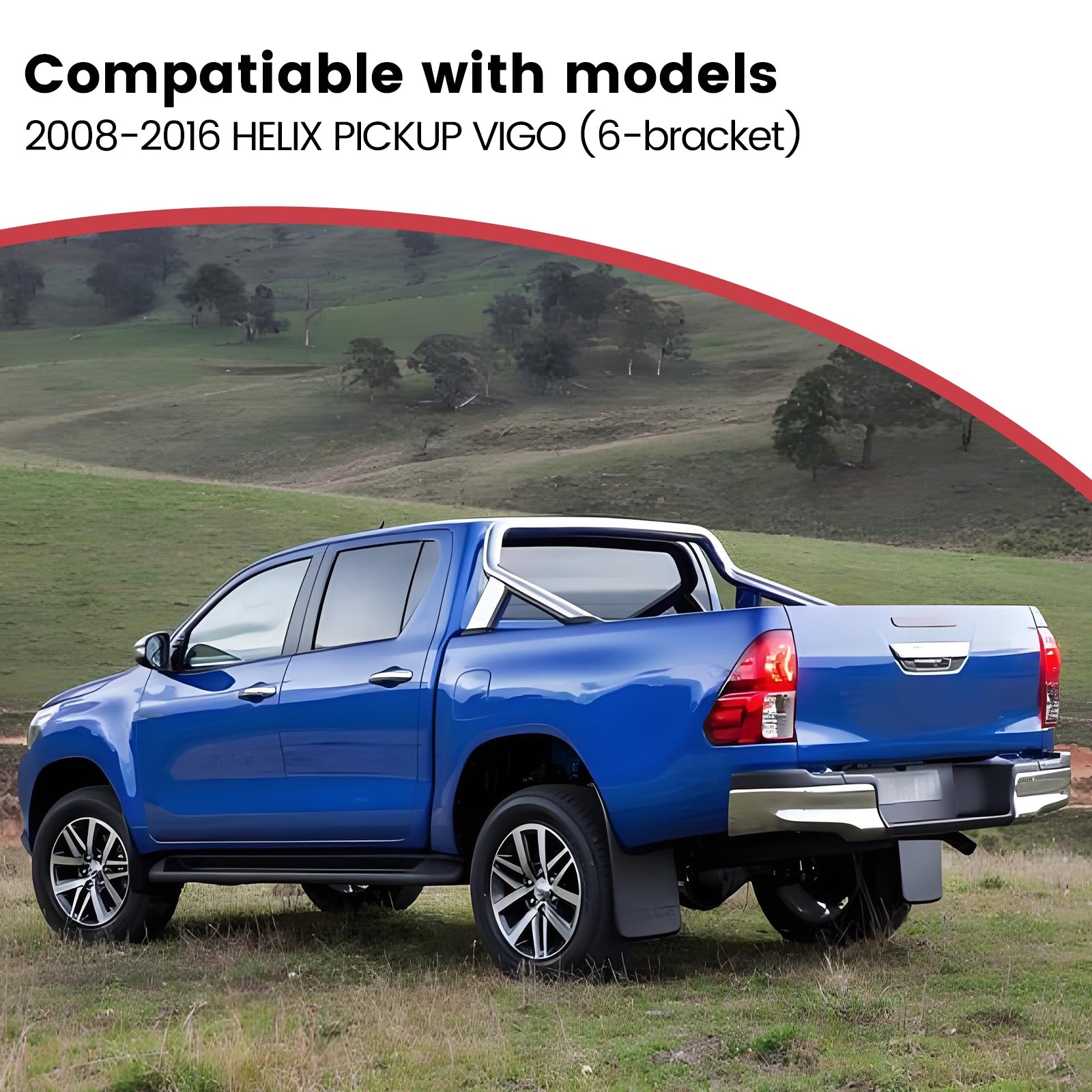 Deployable Electric Running Board Side Steps fit for TOYOTA Hilux VIGO (6 Supports）2008-2016