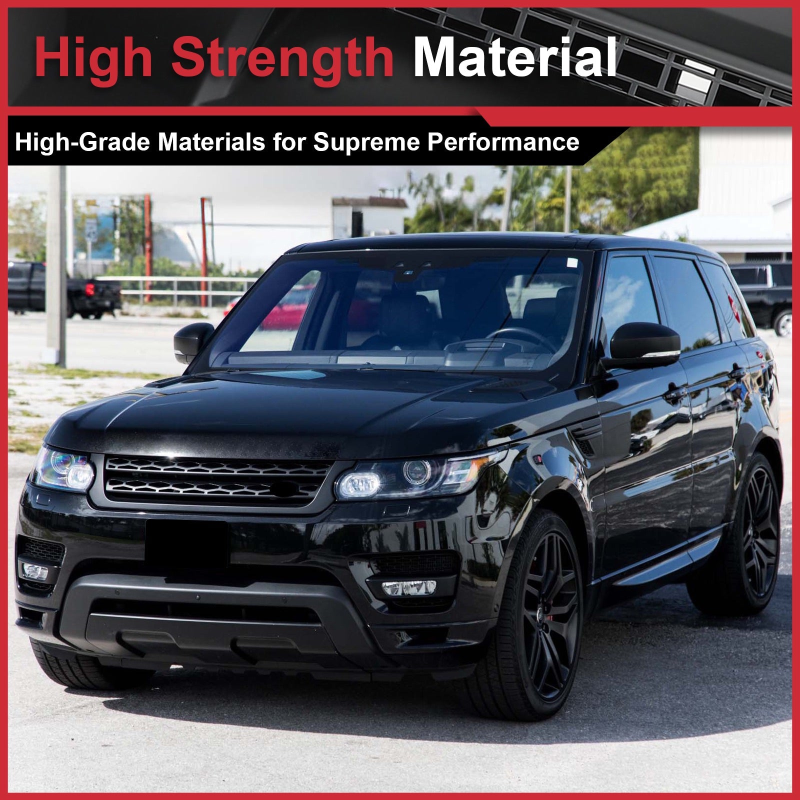 For 2014-2017 Range Rover Sport LR054767 Front Hood Center Black Mesh Grille