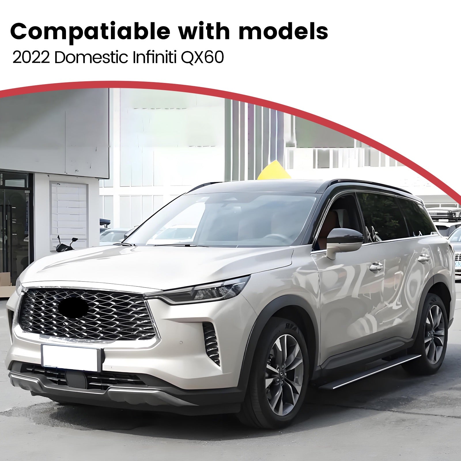 Deployable Electric Running Board Side Steps fit for INFINITI QX60 2022-2025