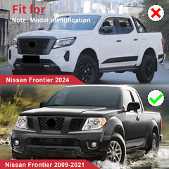Labwork Front Upper Grille For Nissan Frontier 2009 10-2021 Matte Black ABS