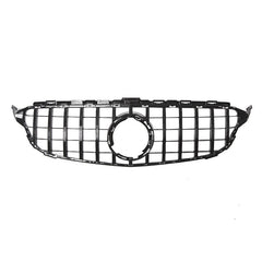 Black Front Bumper Grille For Mercedes Benz W205 C Class C200 C300 2019-21 Grill