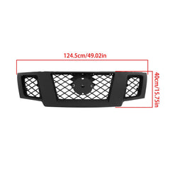 Grill Fit For Nissan Frontier 2009 -2021 Grille Shell w/ Black Insert