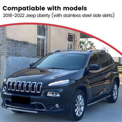Deployable Electric Running Board Side Steps fit for JEEP CHEROKEE 2018-2022 with side skits