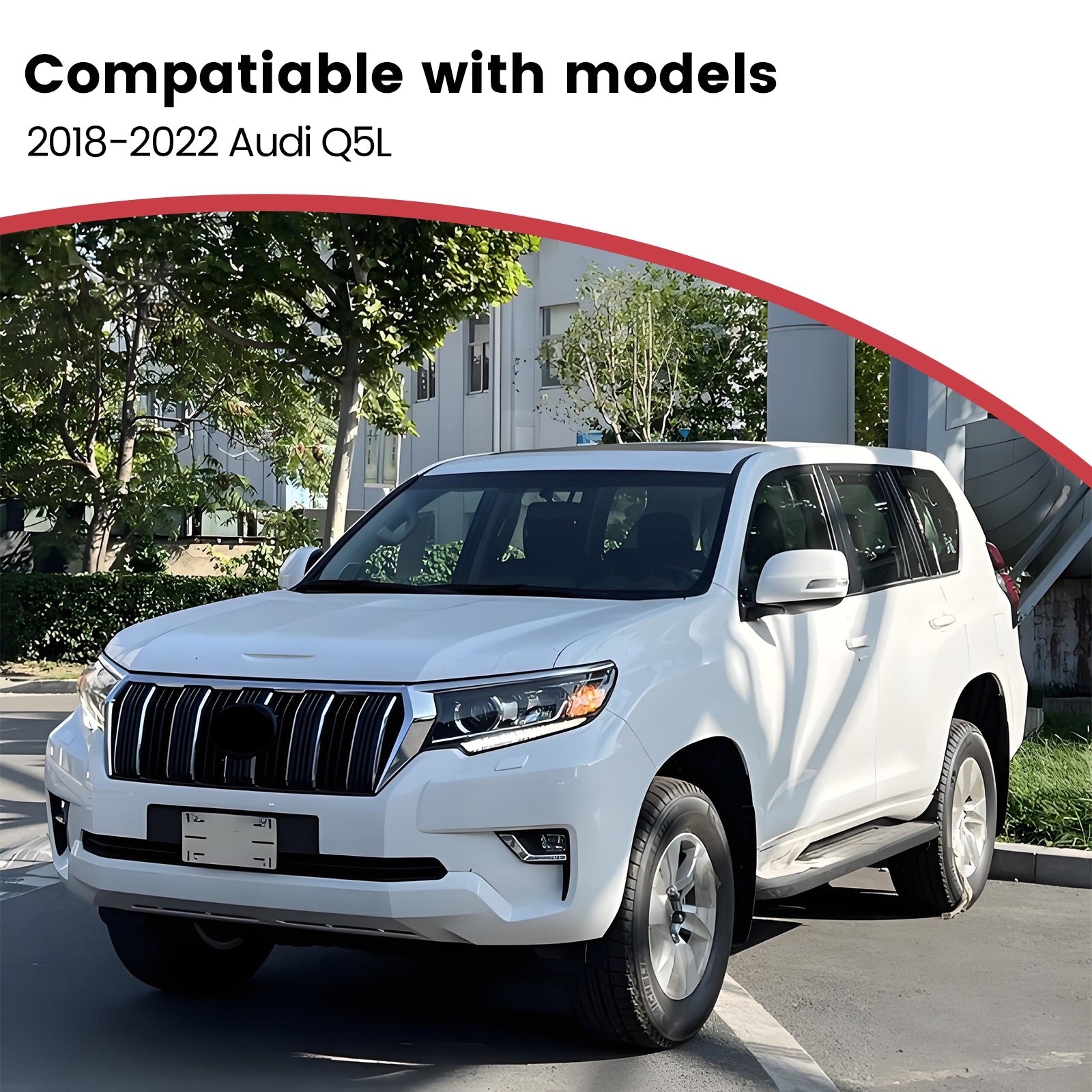 Deployable Electric Running Board Side Steps fit for TOYOTA Land Cruiser PRADO (with side skirt) 2018-2023