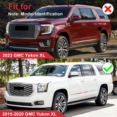 Chrome Front Upper Grille Mesh Grill For GMC Yukon/ Yukon XL Denali Style 15-20