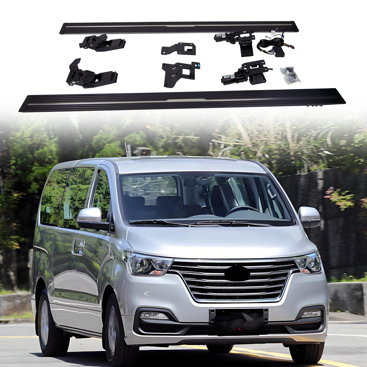 Deployable Electric Running Board Side Steps fit for HYUNDAI STAREX 2019-2025