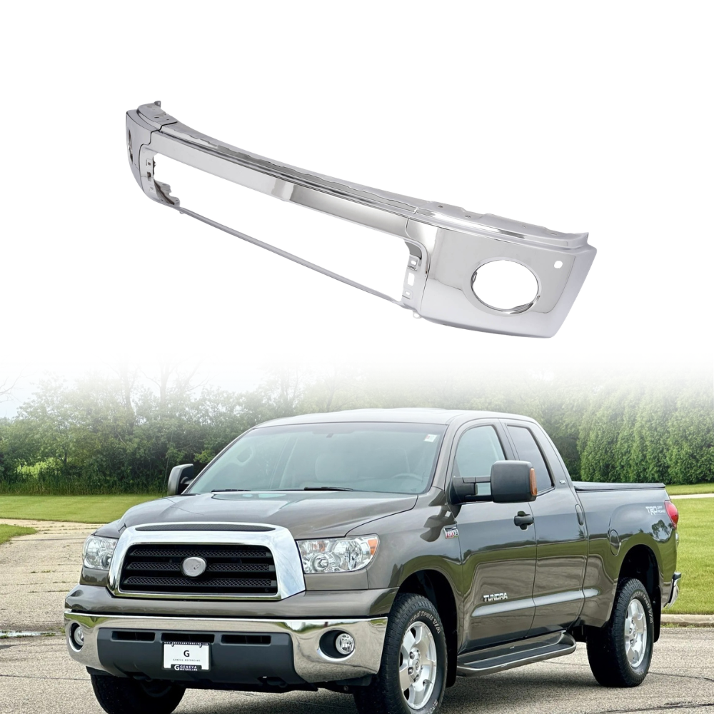 Chrome Steel Front Bumper Cover Face Bar For Toyota Tundra Truck 2007-2013