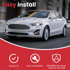 For 2019 2020 Ford Fusion Front Upper Bumper Grille Chrome Honeycomb Mesh Grill