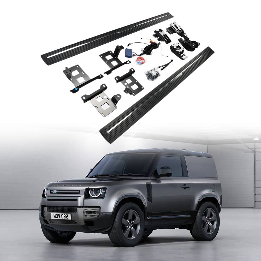 Deployable Electric Running Board Side Steps fit for Land Rover Defender 90 (2 doors) 2021 2022 2023 2024 2025