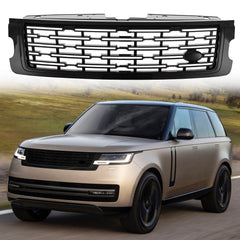 For 2018/2019/2020/2021/2022 Range Rover Up To 2023 Gloss Black Front Upper Bumper Grille Grill