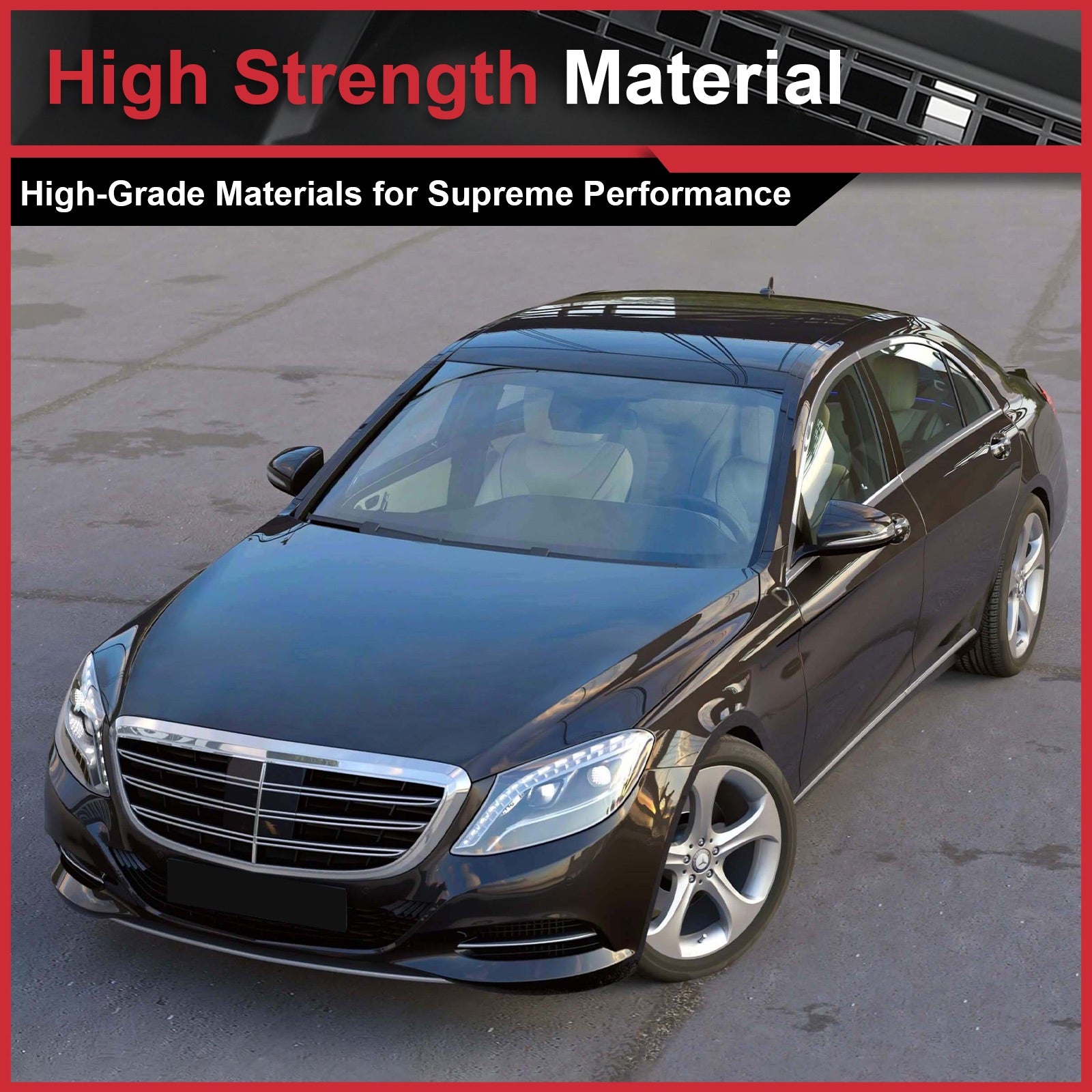 Chrome MayBach Style Front Grille W/ACC For Mercedes Benz S-Class W222 2014-2020