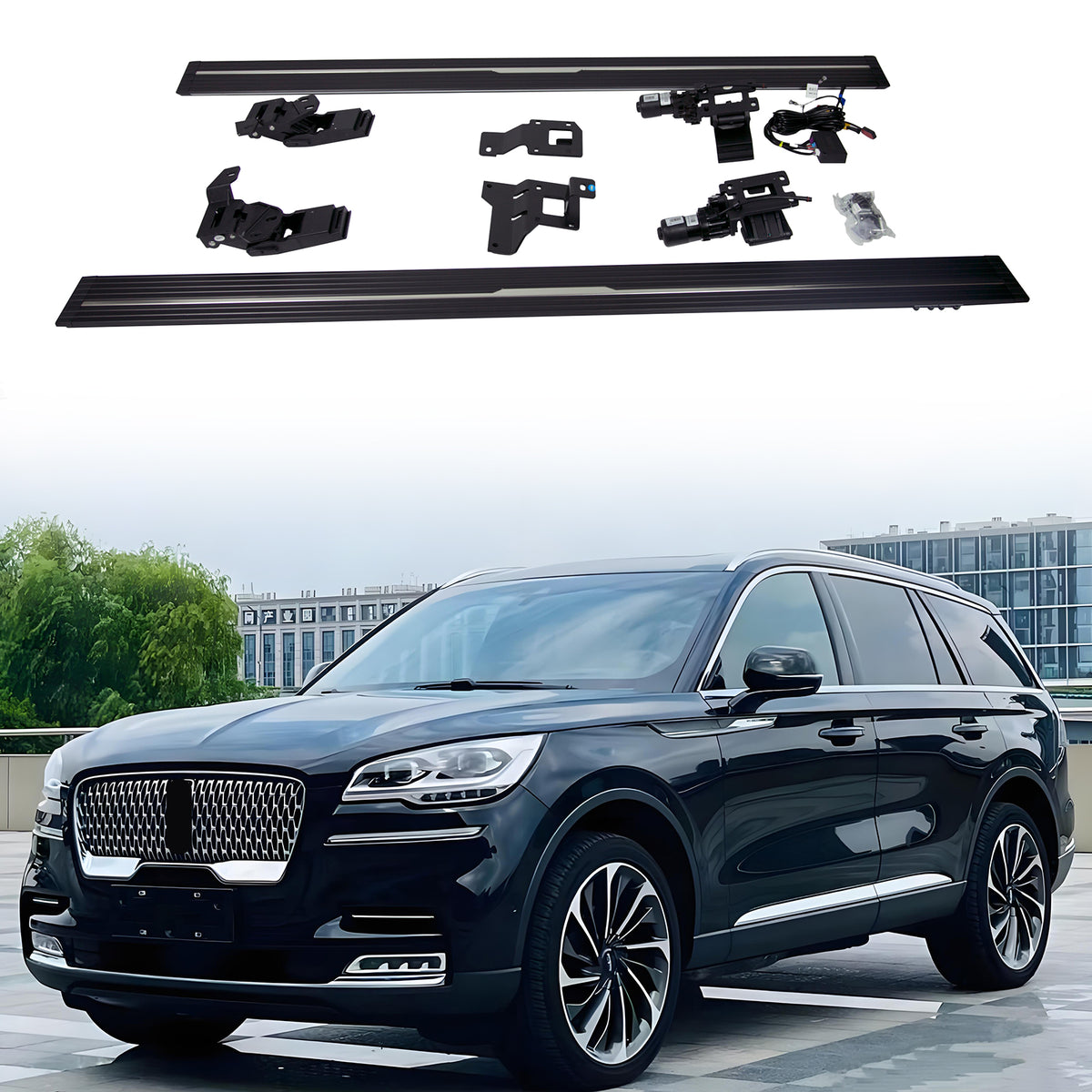 Deployable Electric Running Board Side Steps fit for LINCOLN AVIATOR 2020-2023
