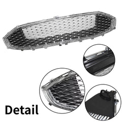 For 2019 2020 Ford Fusion Front Upper Bumper Grille Chrome Honeycomb Mesh Grill