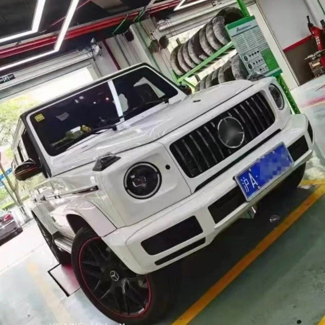 Mercedes G-Class W464 G500 550 to G63 Front Grill+Head Lights Covers 2019-2025
