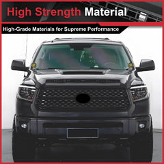 Front Grille For Toyota Tundra 2014-2021 ABS Mesh Grill Replacement Gloss Black