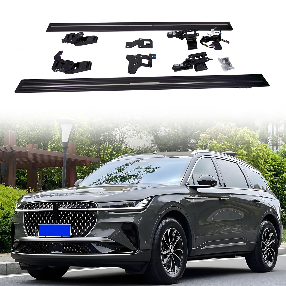 Deployable Electric Running Board Side Steps fit for LINCOLN NAUTILUS 2023