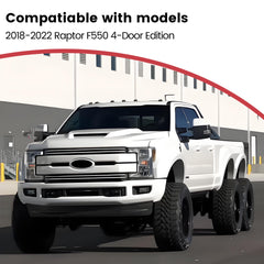 Deployable Electric Running Board Side Steps fit for FORD F550 CAB (4 Doors) 2018-2022