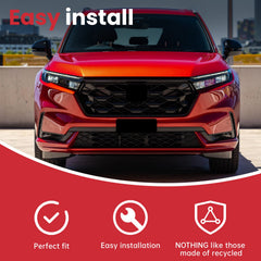 Front Bumper Upper Grille Glossy Black For 2023-2024 Honda CRV CR-V Sport Hybrid