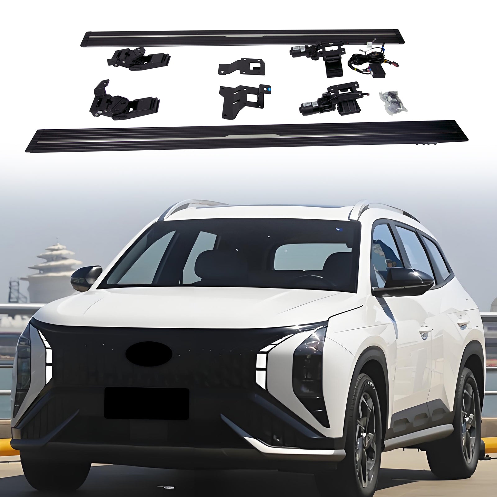 Deployable Electric Running Board Side Steps fit for HYUNDAI MUFASA 2023-2025