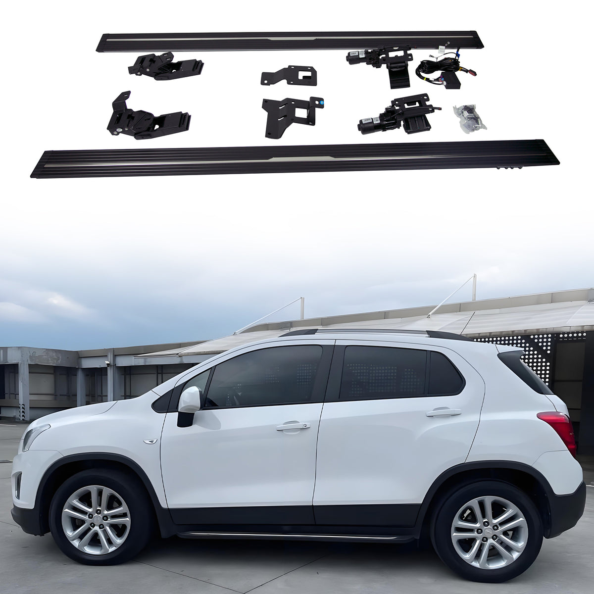 Deployable Electric Running Board Side Steps fit for CHEVY TRAILBL AZER 2015-2018