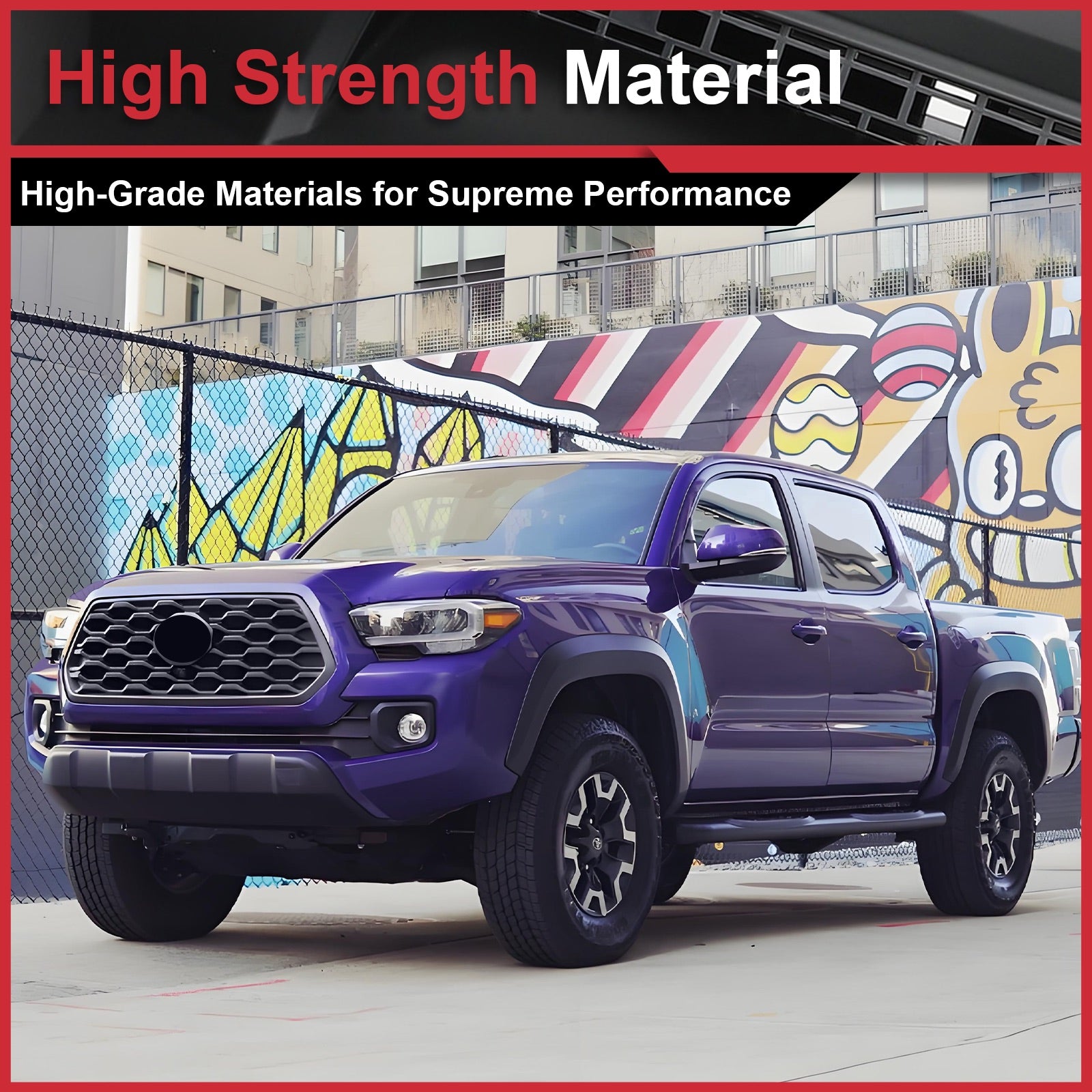 For 2016-2023 Toyota Tacoma TRD Front Grille Bumper Grill Insert Gloss Black NEW