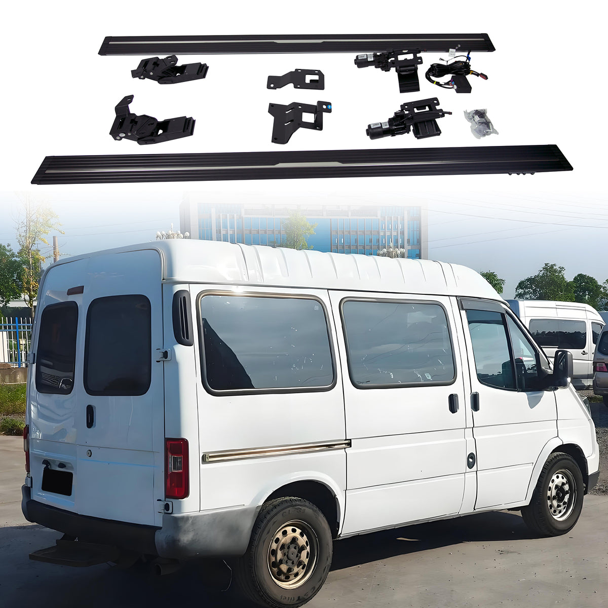 Deployable Electric Running Board Side Steps fit for FORD JMC TRANSIT/ JMC TRANSIT Custom (Single Right Piece)