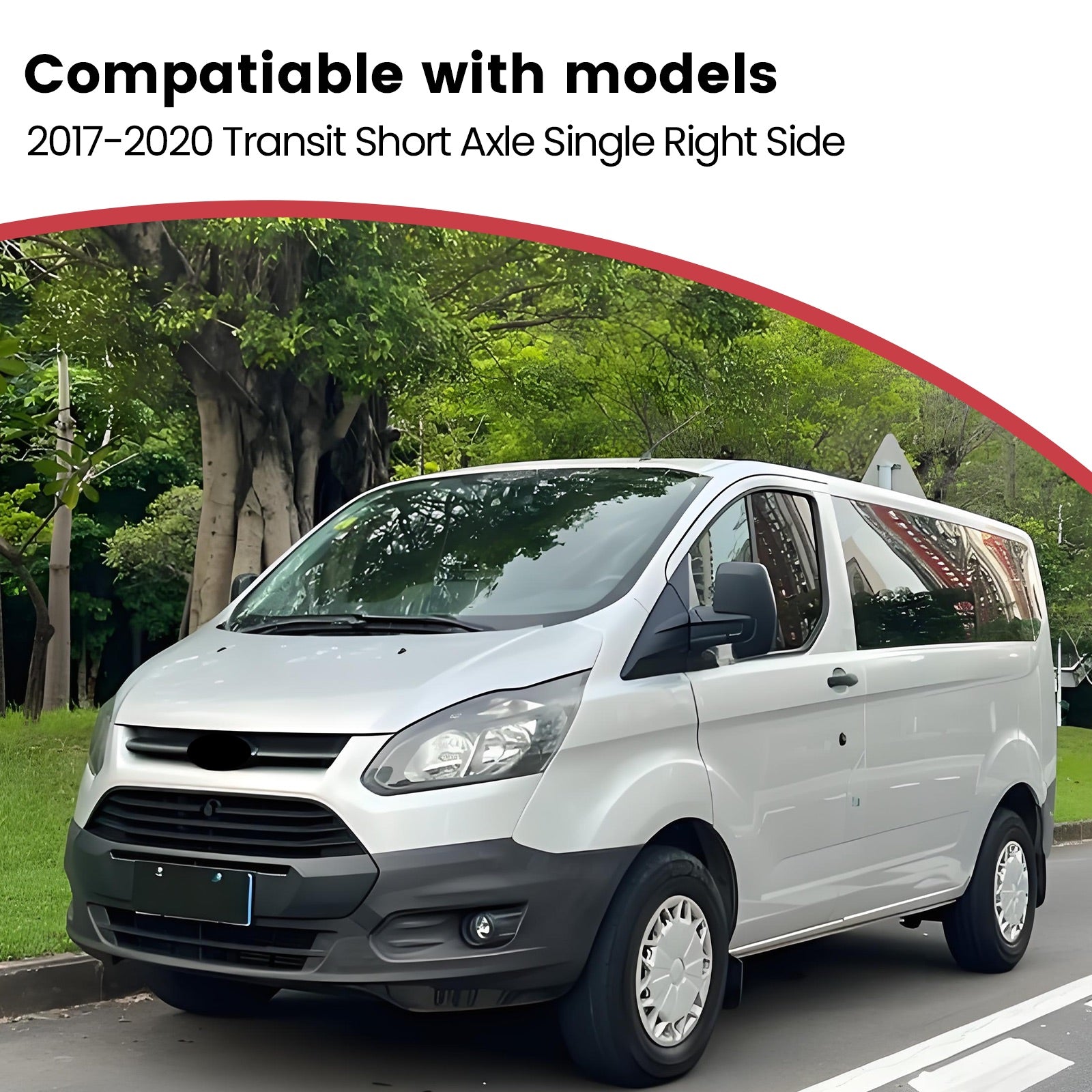 Deployable Electric Running Board Side Steps fit for FORD TRANSIT SWB (Single Right Piece) 2017-2020