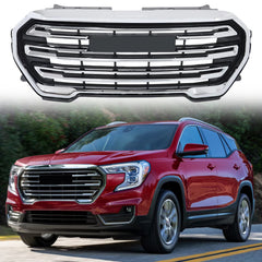 Chrome Front Upper Bumper Grill Grille Fit For GMC Terrain SLE/SLT 2022-2023