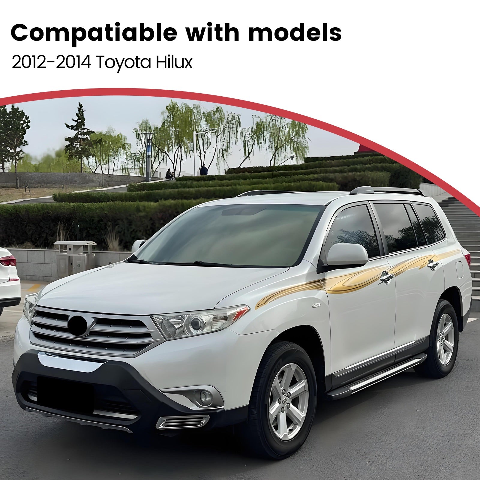 Deployable Electric Running Board Side Steps fit for TOYOTA HIGHLANDER 2012-2014