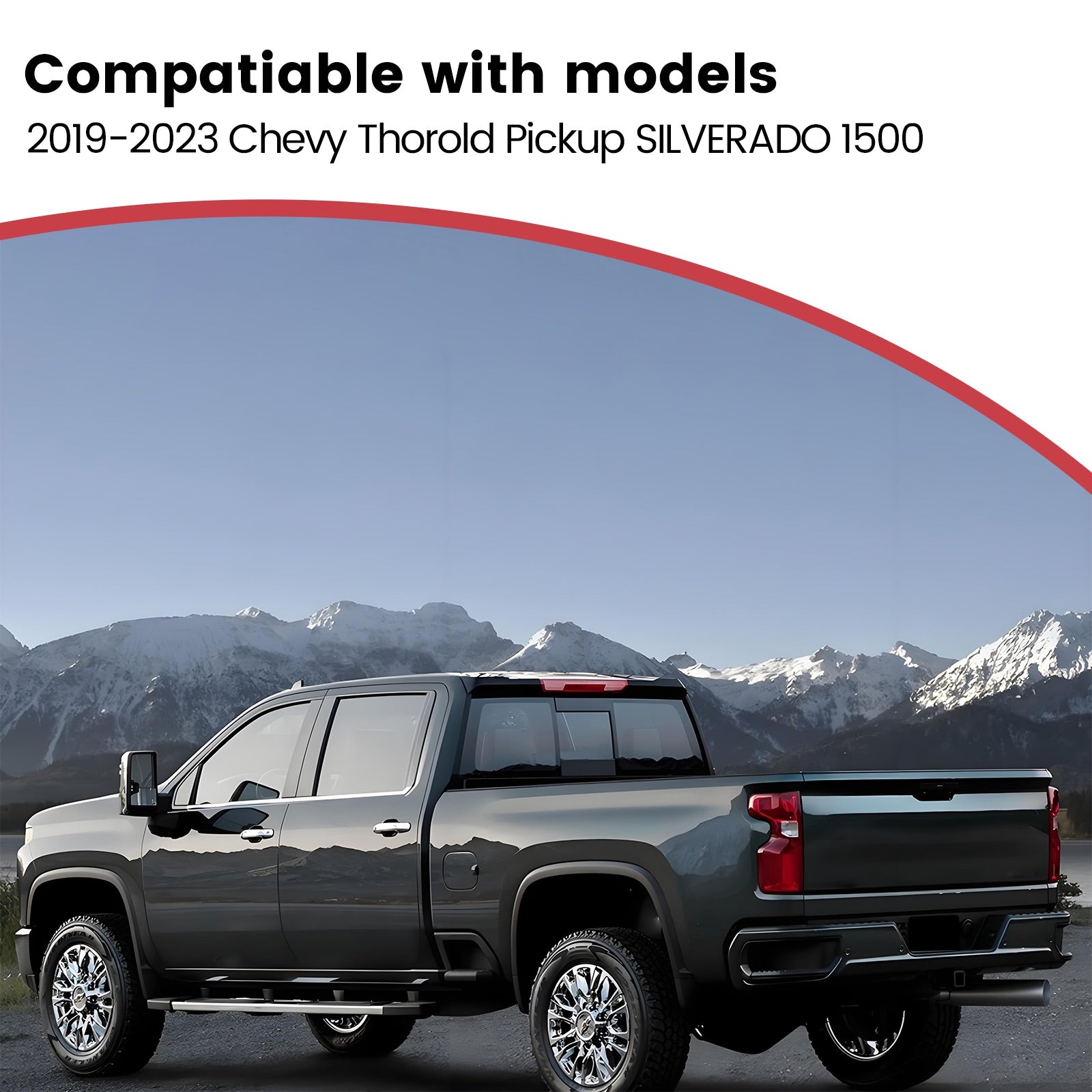 Deployable Electric Running Board Side Steps fit for CHEVY SILVERADO 1500 Regular CAB 2019-2023
