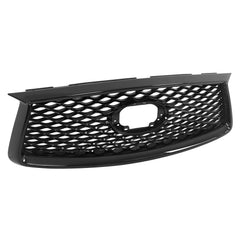 For INFINITI QX50 2019/2020/2021/2022/2023 Upper Grille Gloss Black Grill W/Camera Hole Plastic