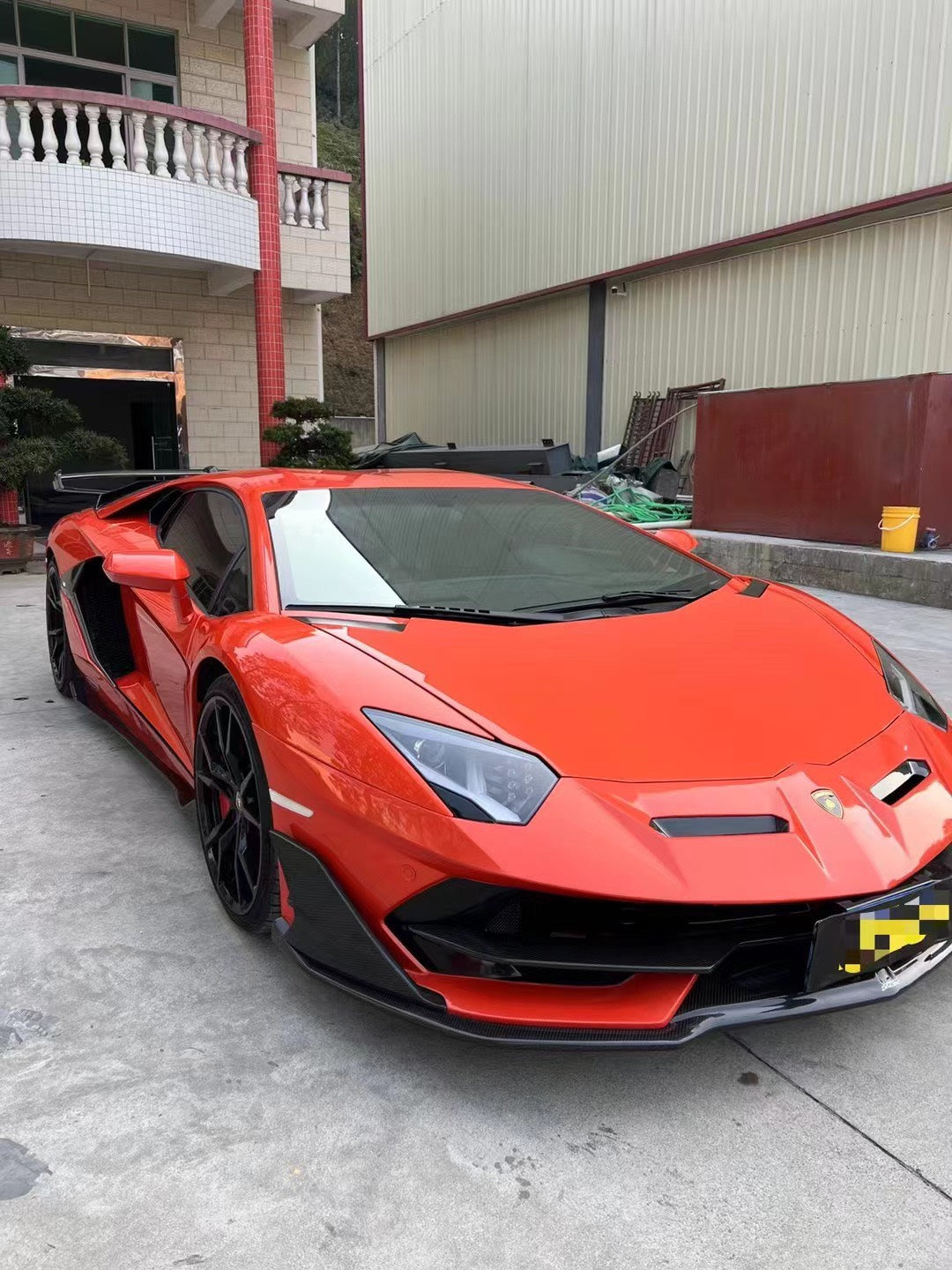 Body kit for Lamborghini LP700  LP700 SVJ style front rear bumper spoilers