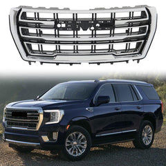 For 2021 2022 2023 GMC Yukon/Yukon XL SLT AT4 Front Grille Chrome Grill 84835787