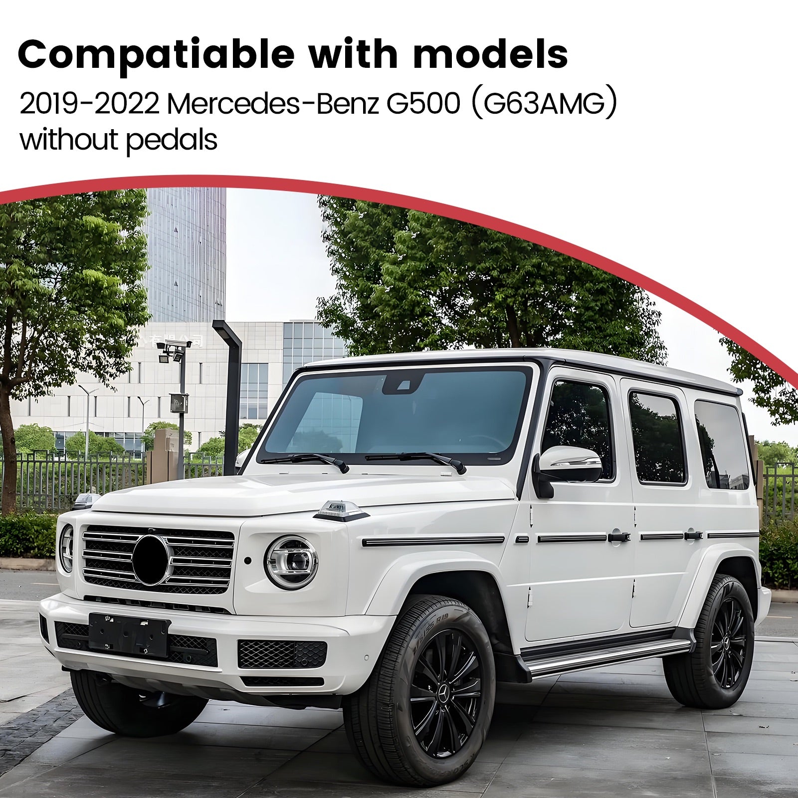 Deployable Electric Running Board Side Steps fit for Benz G500 (G63AMG) 2019 2020 2021 2022 2023 without original fixed side steps