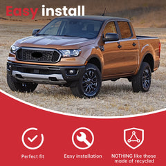For 2019 2020 2021 2022 Ford Ranger Front Grille Grill KB3B-8350-A Matt Black