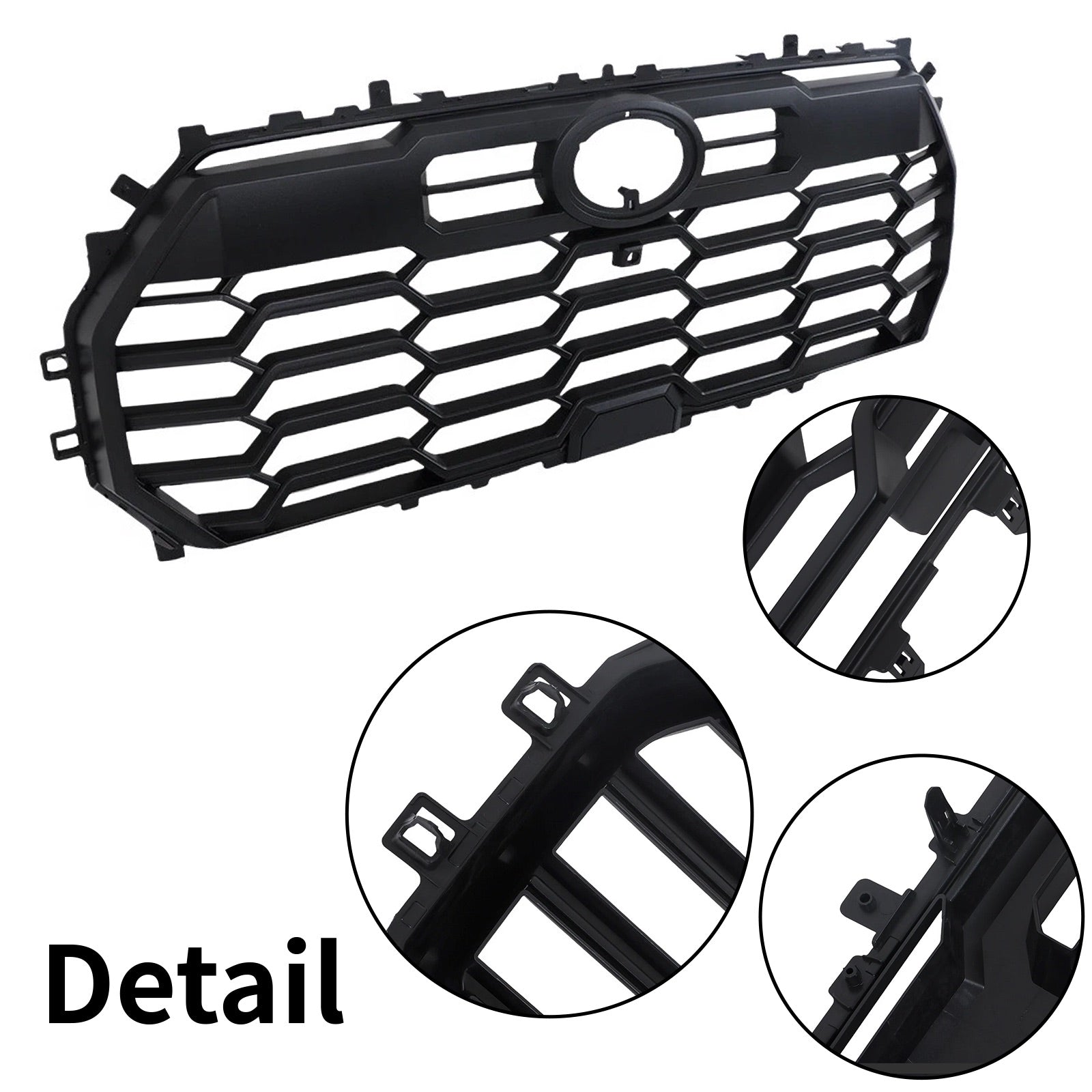 Matte Black For Toyota Tundra 2022/2023/2024/2025 Front Upper Grille Mesh 53114-0C470