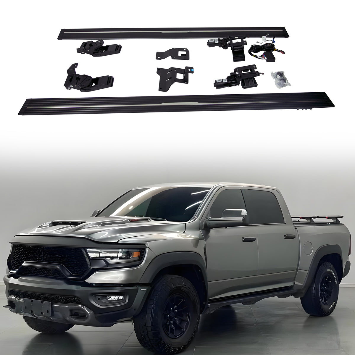 Deployable Electric Running Board Side Steps fit for DODGE RAM 1500 CREW CAB 2012-2018