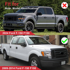 Matte Black Upper Front Bumper Grille Grill For 2009-2014 Ford F-150 F150 XLT