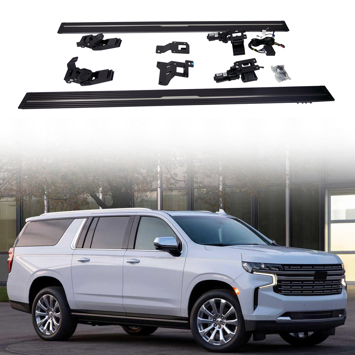 Deployable Electric Running Board Side Steps fit for CHEVY Tahoe 2020-2025