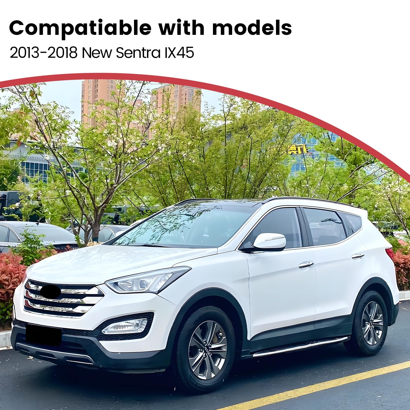 Deployable Electric Running Board Side Steps fit for HYUNDAI Santa Fe IX45 2013-2018