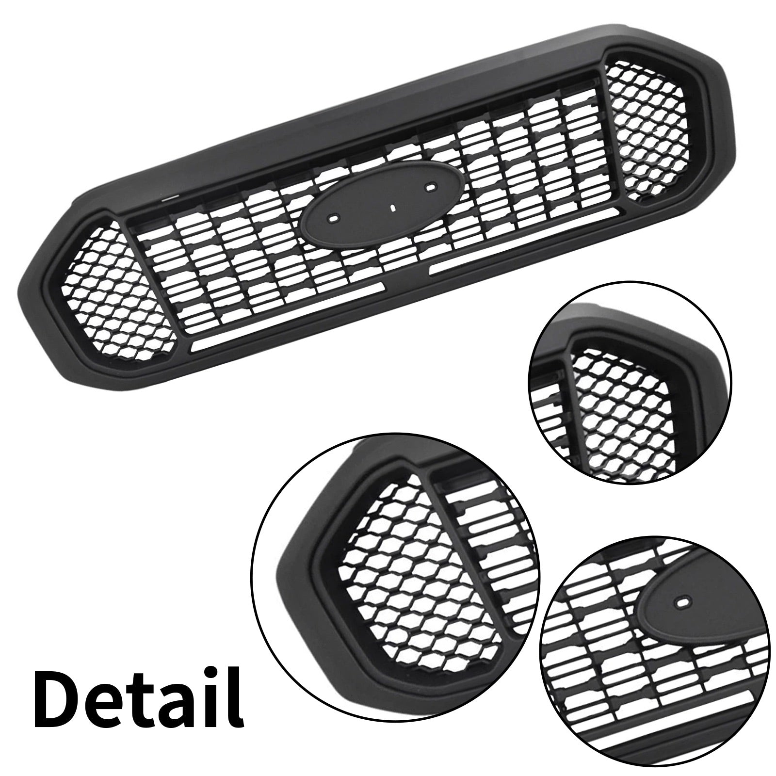 For 2019 2020 2021 2022 Ford Ranger Front Grille Grill KB3B-8350-A Matt Black