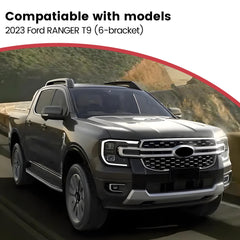Deployable Electric Running Board Side Steps fit for FORD RANGER T9 2023-2025 (6 Supports)