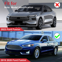 For 2019 2020 Ford Fusion Front Upper Bumper Grille Chrome Honeycomb Mesh Grill