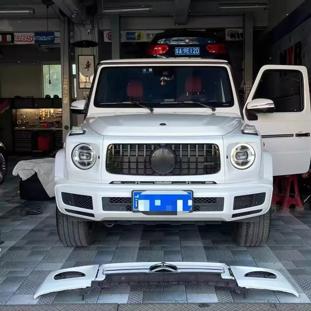 Mercedes G-Class W464 G500 550 to G63 Front Grill+Head Lights Covers 2019-2025