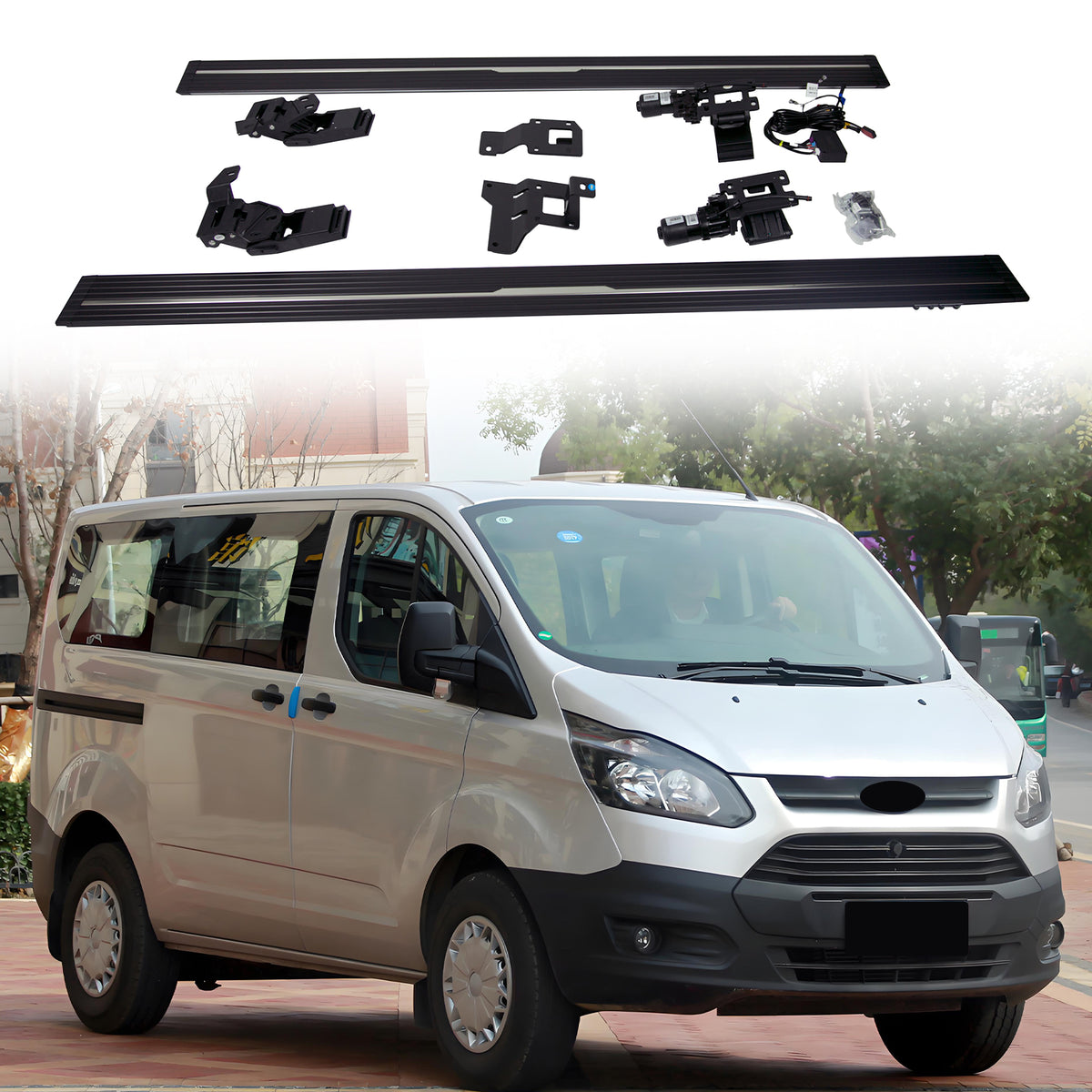 Deployable Electric Running Board Side Steps fit for FORD TRANSIT SWB (Single Right Piece) 2017-2020