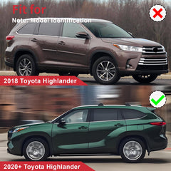 Fits Toyota Highlander 2020-2025 Aluminum Running Boards Side Steps Nerf Bars